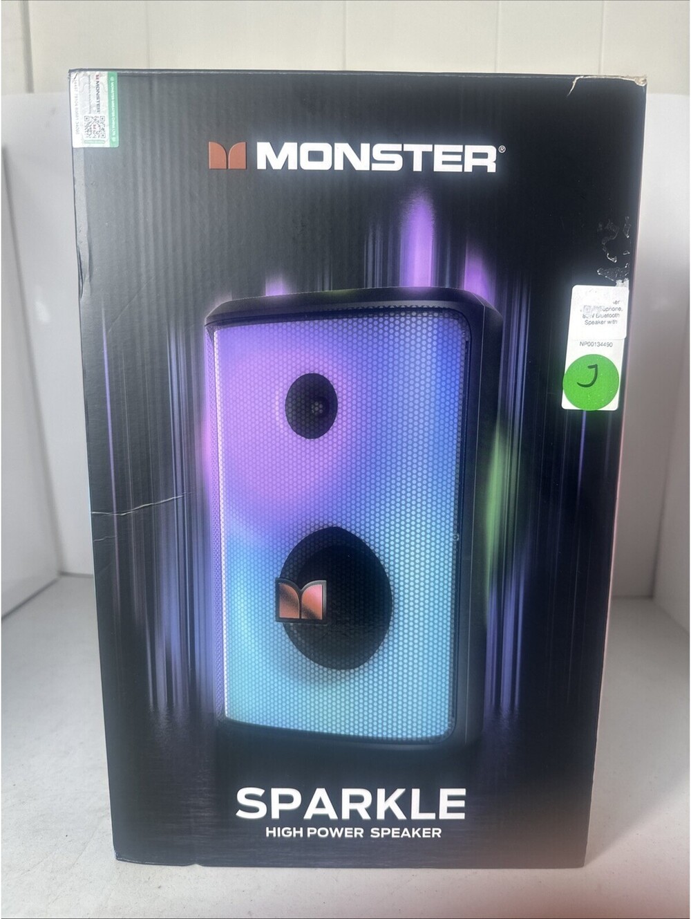 Monster Sparkle Bluetooth Speaker 80W Portable Waterproof Wireless Party LED